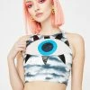 Best Sale π J Valentine Tops Storm Eyeball Crop Top β€οΈ 2 J Valentine Tops Storm Eyeball Crop Top