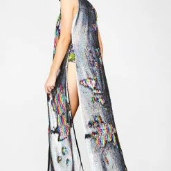 J Valentine Rainbow Elixir Flip Sequin Duster