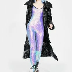 J Valentine Jumpsuits & Rompers Purple Reign Sequin Catsuit