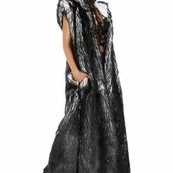 J Valentine Volcanic Light-Up Faux Fur Duster