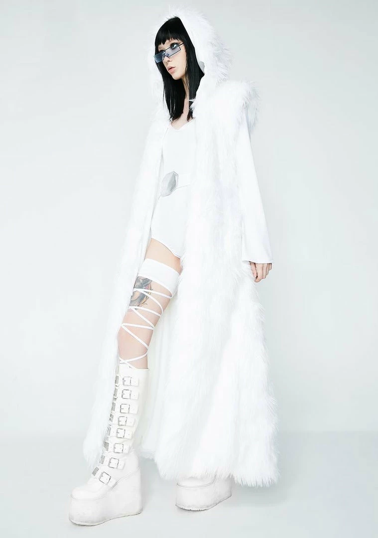 Best deal π J Valentine Blue Princess Light-Up Hooded Faux Fur Duster π€© 7 J Valentine Blue Princess Light-Up Hooded Faux Fur Duster