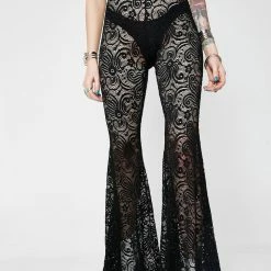 J Valentine Midnight Cyclone Lace Bell Bottoms