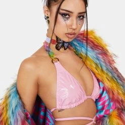 J Valentine Kandi Land Chain Bra Top Tops