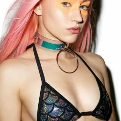 J Valentine Mermaid Shimmer Bra Top