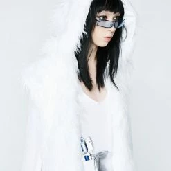 Best deal π J Valentine Blue Princess Light-Up Hooded Faux Fur Duster π€© 13 J Valentine Blue Princess Light-Up Hooded Faux Fur Duster