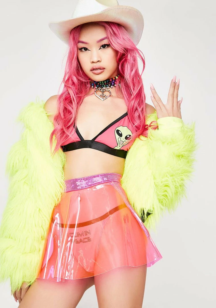 Best Sale π J Valentine Neon π¬ Candy Little Mini Vinyl π Skirt π 4 J Valentine Neon Candy Little Mini Vinyl Skirt