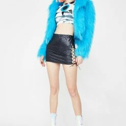 J Valentine Tops Storm Eyeball Crop Top