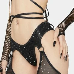 J Valentine Holographic Dot Chap Shorts Bottoms