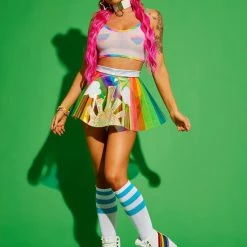 J Valentine Shiny Day Vinyl Skirt