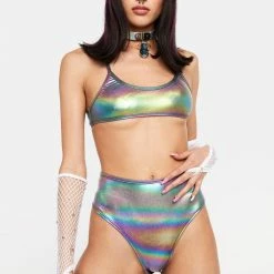 J Valentine Metallic Unicorn High Waist Bottoms