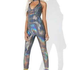 J Valentine Jumpsuits & Rompers Star Scouter Holographic Jumpsuit