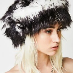 J Valentine Hats Oreo Faux Fur Cap