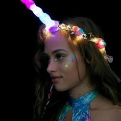 J Valentine Unicorn Queen Light-Up Flower Crown