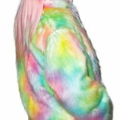 J Valentine Rainbow Flashing Lights Midi Jacket Outerwear