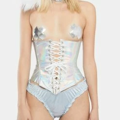 J Valentine Belts & Harnesses Holographic Waist Cincher