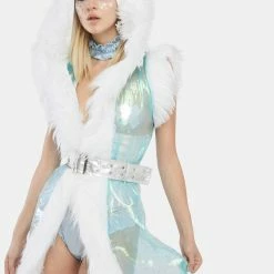 J Valentine Outerwear Hooded Snowflake Duster