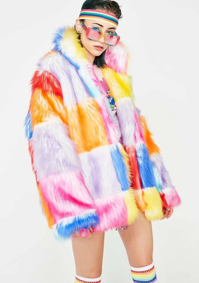 Coupon 🥰 J Valentine Buttercream Dream Furry 🧥 Coat Outerwear ❤️ 4 J Valentine Buttercream Dream Furry Coat Outerwear