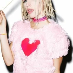 J Valentine Tops Window To My Heart Crop Top