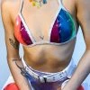 J Valentine Tops Beach Ball Vinyl Triangle Top