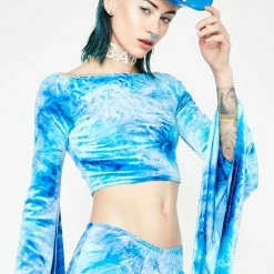 J Valentine Bottoms Sapphire Earth Gypsy Velvet Shorts