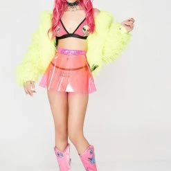 Best Sale π J Valentine Neon π¬ Candy Little Mini Vinyl π Skirt π 11 J Valentine Neon Candy Little Mini Vinyl Skirt