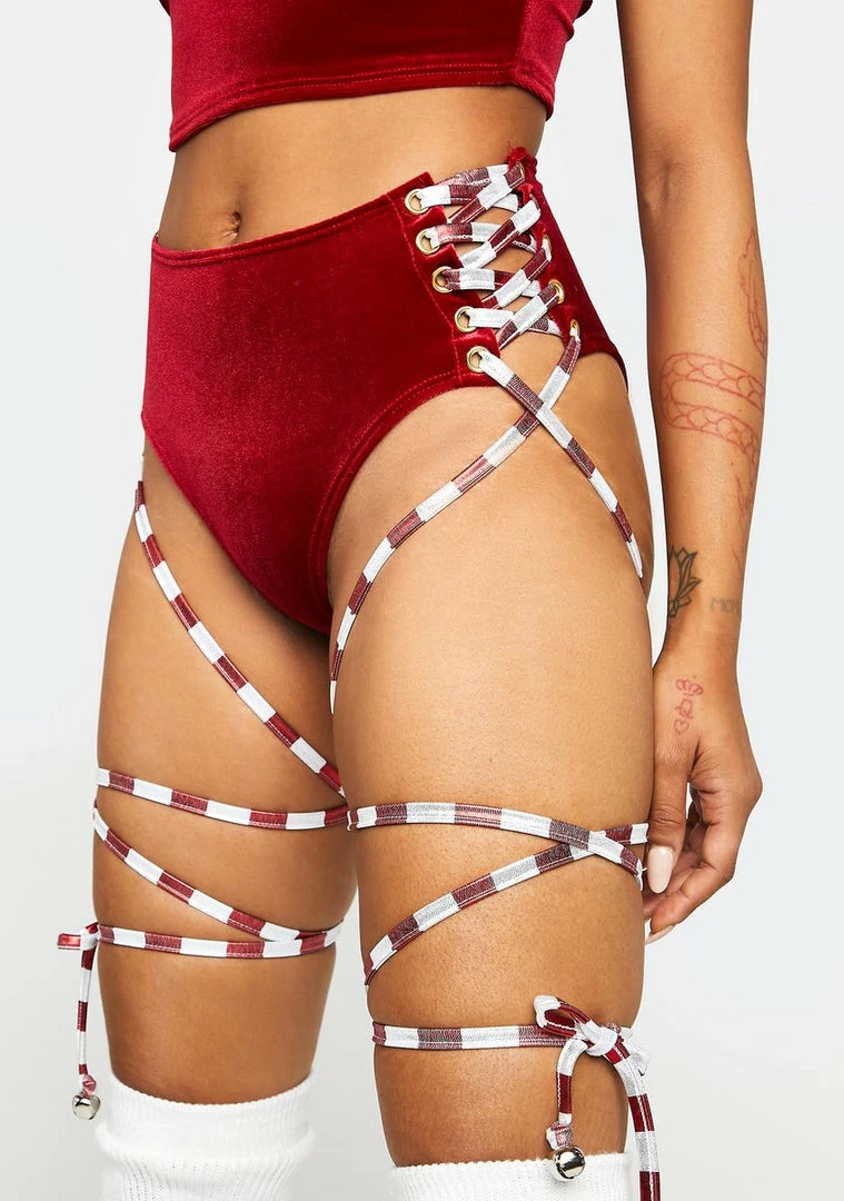 Hot Sale π₯ J Valentine Jingle Bell Velvet Lace-Up Shorts π 3 J Valentine Jingle Bell Velvet Lace-Up Shorts