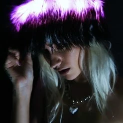 J Valentine Hats Oreo Faux Fur Cap