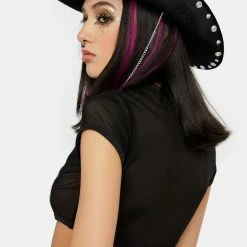 Discount π J Valentine Black Star Mesh Cap Sleeve Top Sheer Crop Top π 9 J Valentine Black Star Mesh Cap Sleeve Top Sheer Crop Top