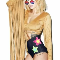 J Valentine Karma Fringe Wrap Top