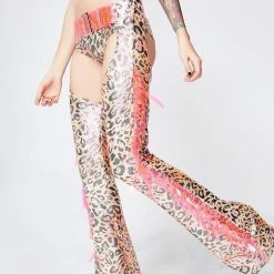 J Valentine Leopard Chaps Bottoms
