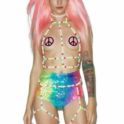 J Valentine Sugar Rocks Beaded Garter Harness