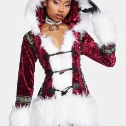 J Valentine Fur Trimmed Hooded Jacket Outerwear