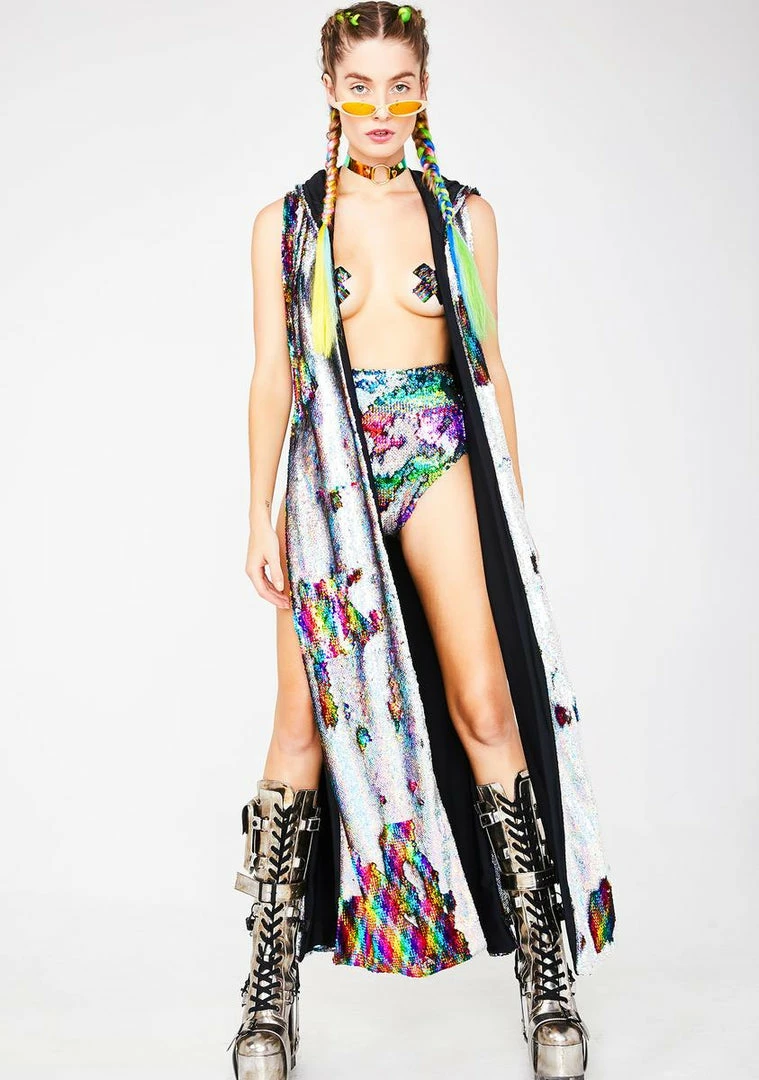 Flash Sale π J Valentine Rainbow Elixir Flip Sequin Duster π₯° 4 J Valentine Rainbow Elixir Flip Sequin Duster