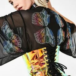 J Valentine Brimstone Holographic Waist Cincher Belts & Harnesses