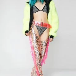 J Valentine Leopard Chaps Bottoms