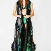 J Valentine Outerwear Dark Rainbow Elixir Flip Sequin Duster