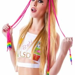 J Valentine Candy Raver Beaded Hair Tie