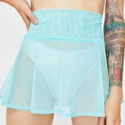 J Valentine Marine Mesh Skater Skirt