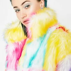 Coupon 🥰 J Valentine Buttercream Dream Furry 🧥 Coat Outerwear ❤️ 9 J Valentine Buttercream Dream Furry Coat Outerwear