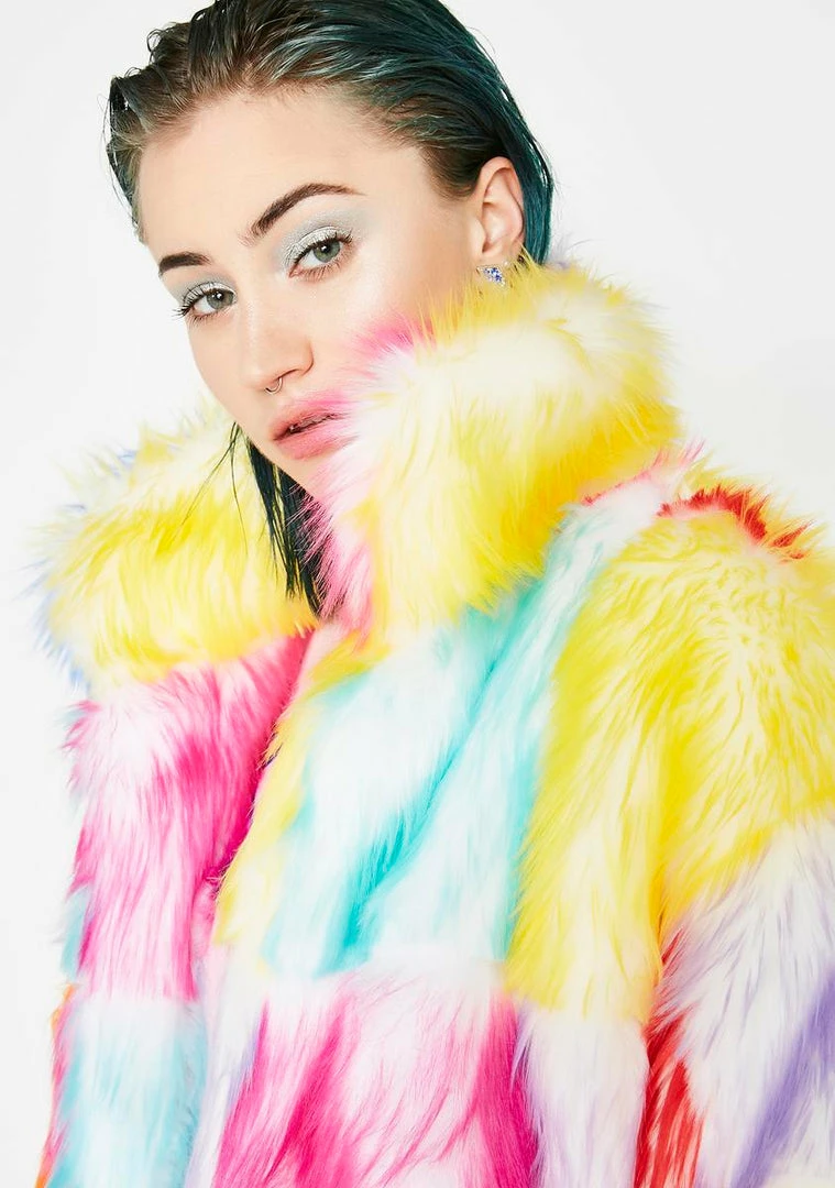 Coupon 🥰 J Valentine Buttercream Dream Furry 🧥 Coat Outerwear ❤️ 5 J Valentine Buttercream Dream Furry Coat Outerwear