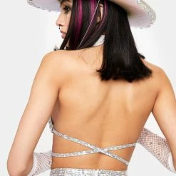 J Valentine Astro Confetti Wrap Bra Top Tops