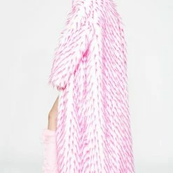 Wholesale 𧨠J Valentine Pink Tipped Faux Fur π§₯ Coat Outerwear π 9 J Valentine Pink Tipped Faux Fur Coat Outerwear