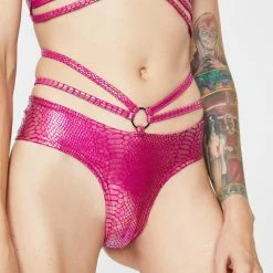 J Valentine Berry Python Strings & Rings Bottoms