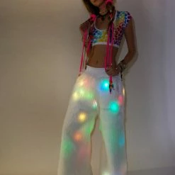 Wholesale β€οΈ J Valentine Flashing Lights Suspender Pants Bottoms 𧨠9 J Valentine Flashing Lights Suspender Pants Bottoms