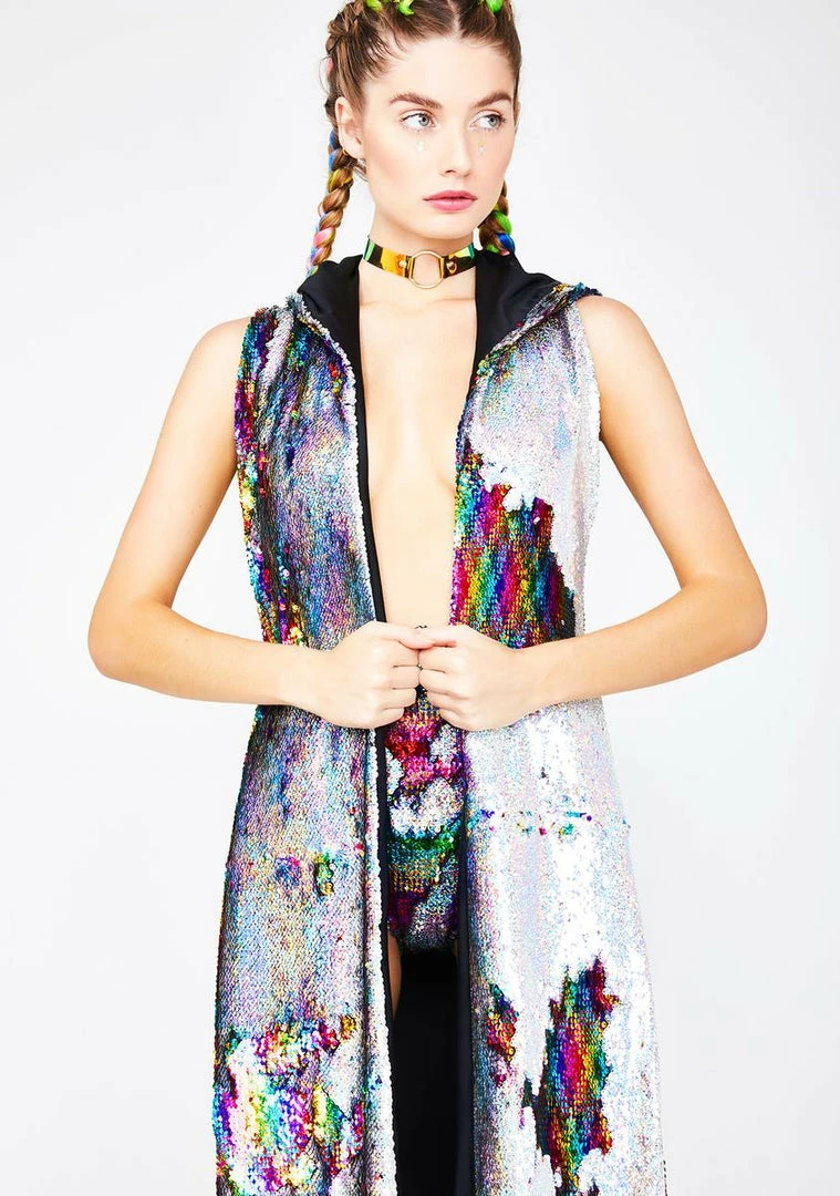 Flash Sale π J Valentine Rainbow Elixir Flip Sequin Duster π₯° 6 J Valentine Rainbow Elixir Flip Sequin Duster