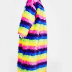 Outlet βοΈ J Valentine Outerwear Taste The Rainbow Faux Fur π§₯ Coat β 9 J Valentine Outerwear Taste The Rainbow Faux Fur Coat