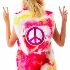 J Valentine Shagadelic Faux Leather Long Vest