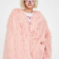 J Valentine Twilight Sparkle Faux Fur Coat Outerwear