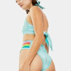 J Valentine Rainbow And Clouds Booty Shorts