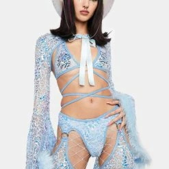 J Valentine Princess Ring Sequin Chap Shorts